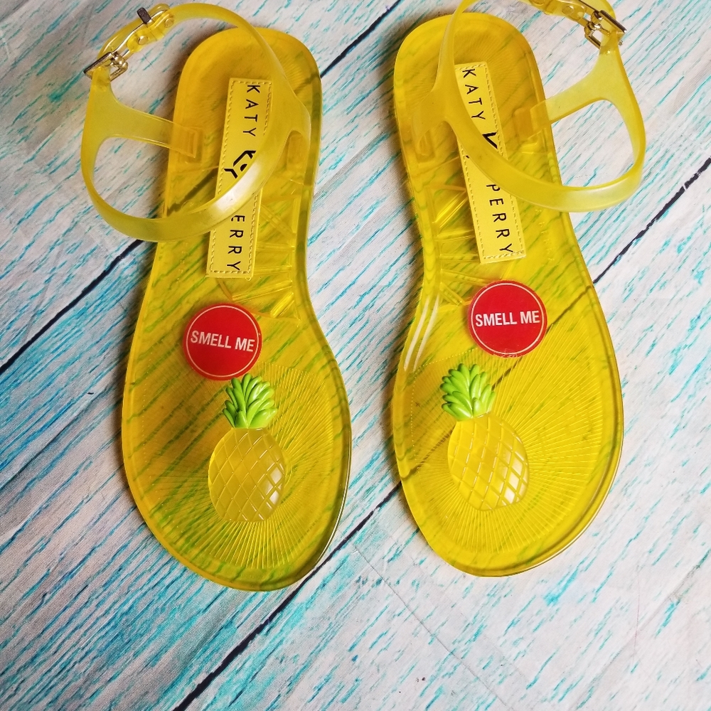 Katy Perry The geli pineapple sandals size 7